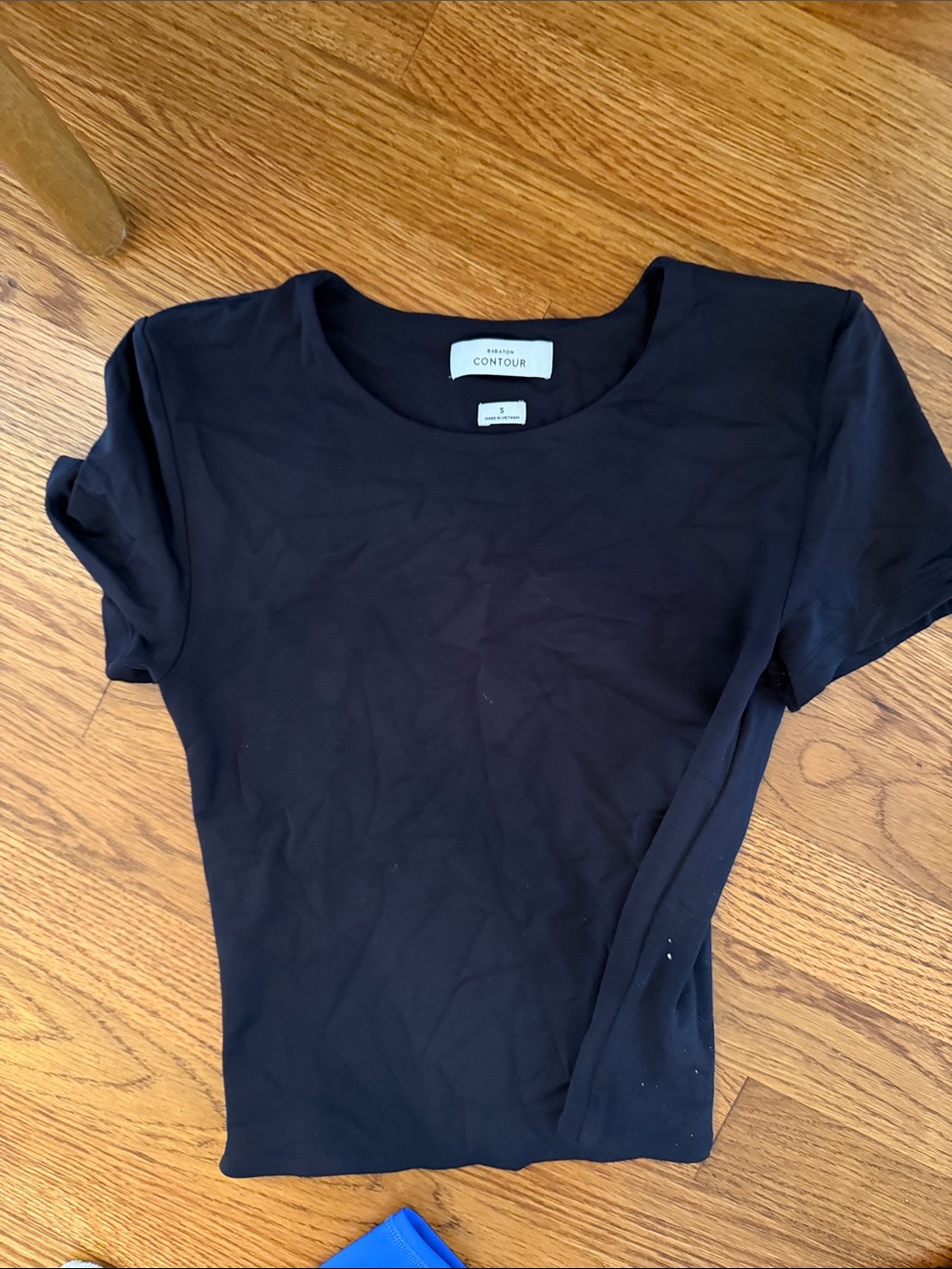 Babaton Black Short Sleeve Crewneck Tee